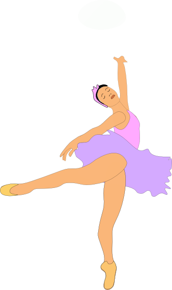 Ballerine Clipart Ballet Dancer - Ballerina Clipart With Transparent (354x594), Png Download