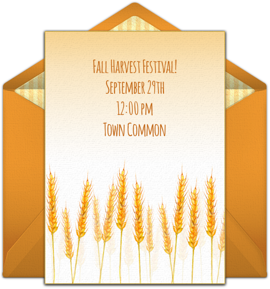 Corn Field Online Invitation - Birthday (650x650), Png Download