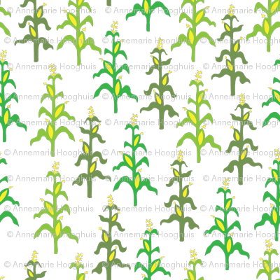 Retro Corn Field Pattern - Corn Field Vector (400x400), Png Download