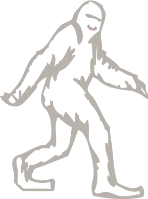 Three People Report 'white Bigfoot' In A Corn Field - Transparent Big Foot Png (293x393), Png Download