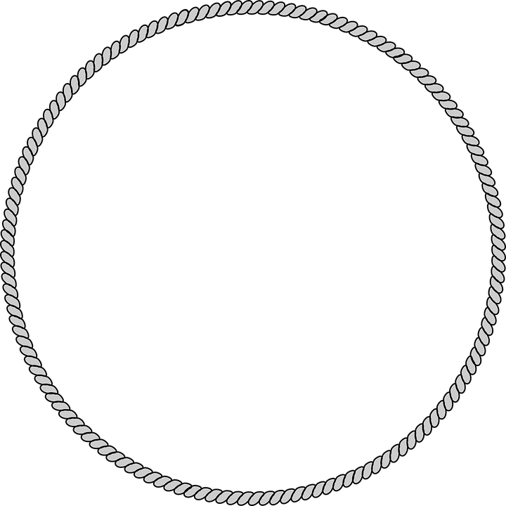 Rope Clipart Circular - Rope Borders Round Vector (500x500), Png Download