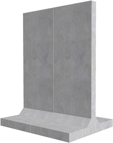 Quick And Easy To Install, Precast Concrete Retaining - Headstone (800x534), Png Download