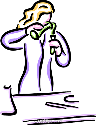 Scientist Mixing Chemicals Royalty Free Vector Clip - Mole (370x480), Png Download