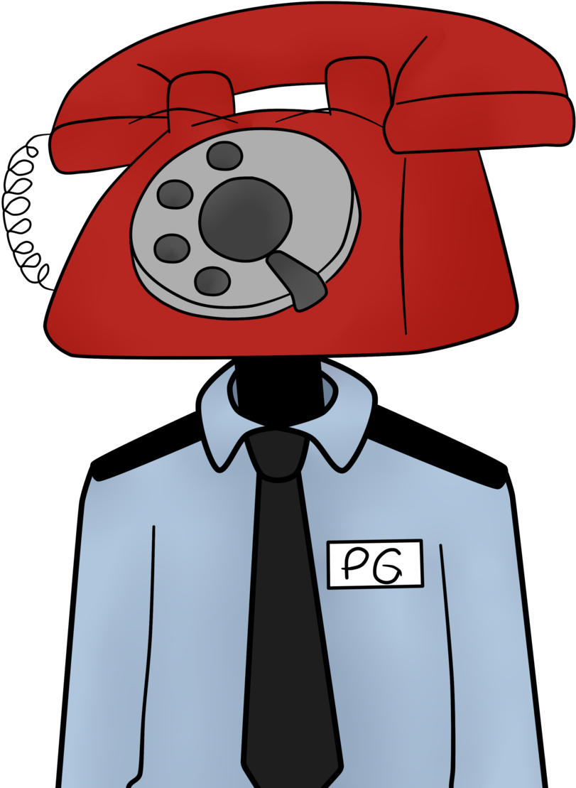 Phone Guy By Fnaf Fanny-d8ok2oj - Fnaf Phone Guy Drawing (1024x1365), Png Download