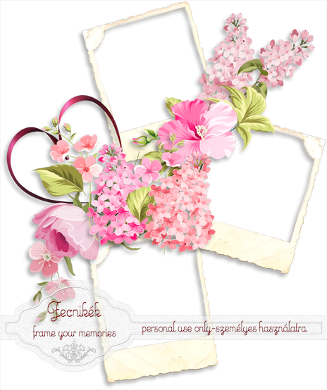 Old Frames Cluster Frame - Artificial Flower (464x554), Png Download