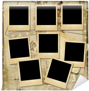 Vintage Background With Stack Of Old Polaroid Frame - Old Polaroid (400x400), Png Download