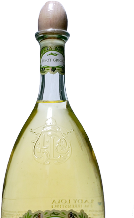 Lady-lola - Glass Bottle (453x500), Png Download