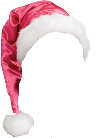 Farmer Hat Png Pink Santa Hat Transparent - Rubie's Santa Hat, Pink, One Size (384x475), Png Download