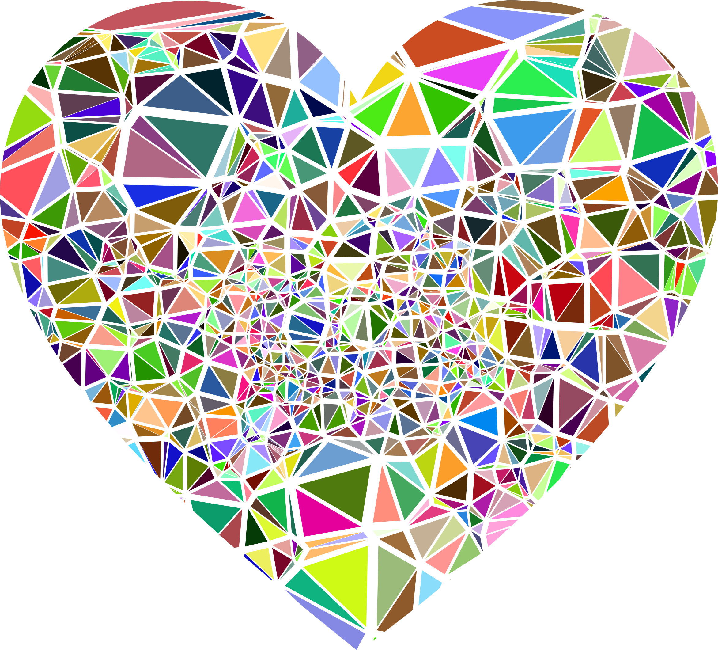 Low Poly Shattered Heart Image Free Stock - Shattered Hearts (2344x2121), Png Download