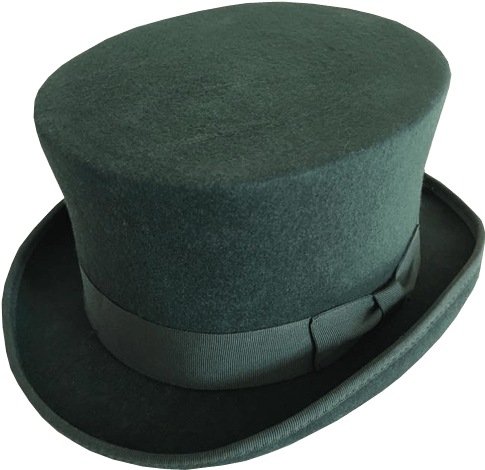 Stetson Cowboy Hat Transparent Background Green Top - Transparent Background Top Hat Png (500x500), Png Download