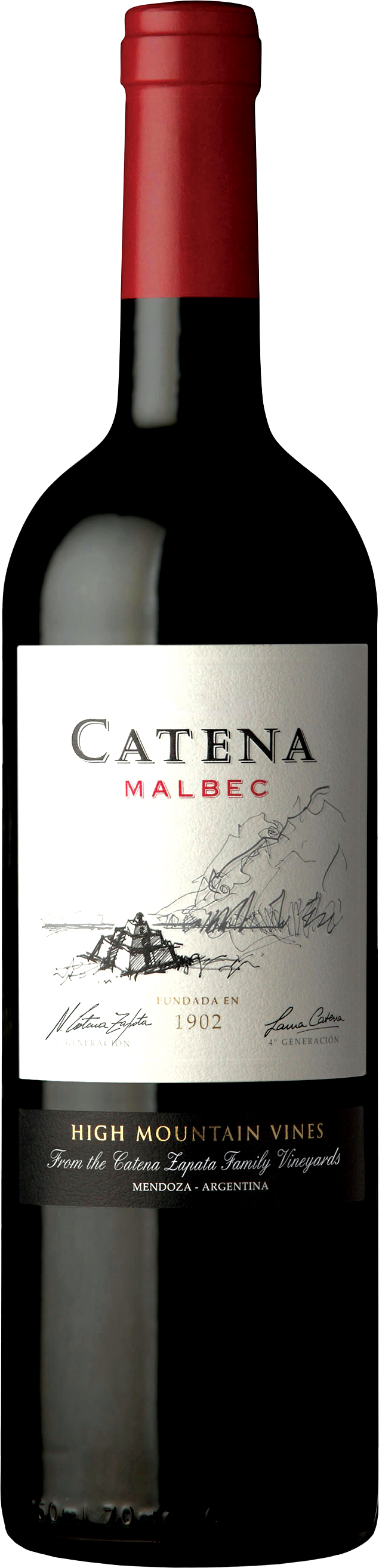 Catena Malbec (635x2629), Png Download