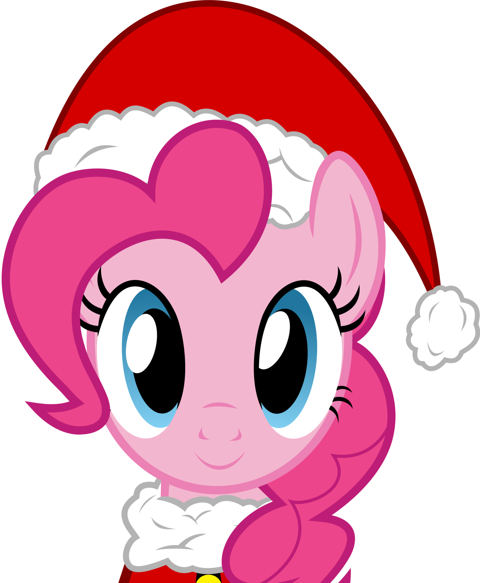 Happy Pinkie Pie By Thatguy1945 On Deviantart - My Little Pony Pinkie Pie Santa Hat (812x984), Png Download