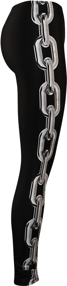 Image Of Locked Up Black Leggings - Leggings (1000x1000), Png Download