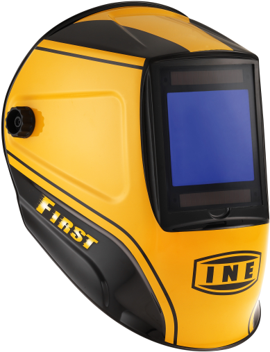 First Auto-darkening Welding Helmet - Maschera Per Saldatura Ine (438x530), Png Download
