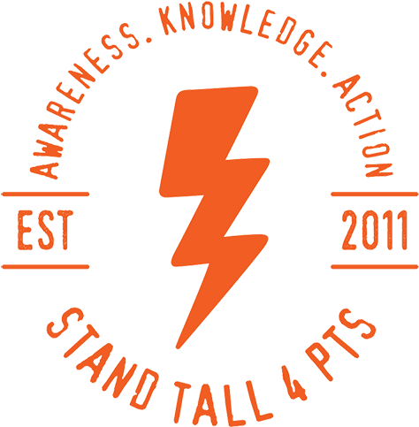 Lightning Bolt Run - Stand Tall 4 Pts (500x517), Png Download