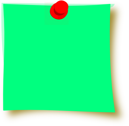 Clip Art Free New Green Sticky Clip Art At Clker - Sticky Notes Green (462x598), Png Download