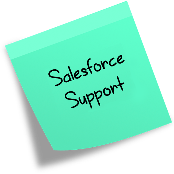 Salesforce Support Postit - Construction Paper (600x600), Png Download