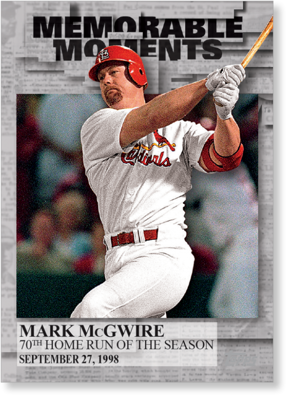 Mark Mcgwire Topps Baseball Svg - Mark Mcgwire (1440x975), Png Download