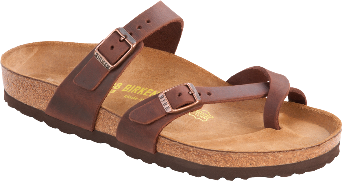 Birkenstock Mayari Habana Oiled Leather - Birkenstock Mayari Leather (1200x644), Png Download