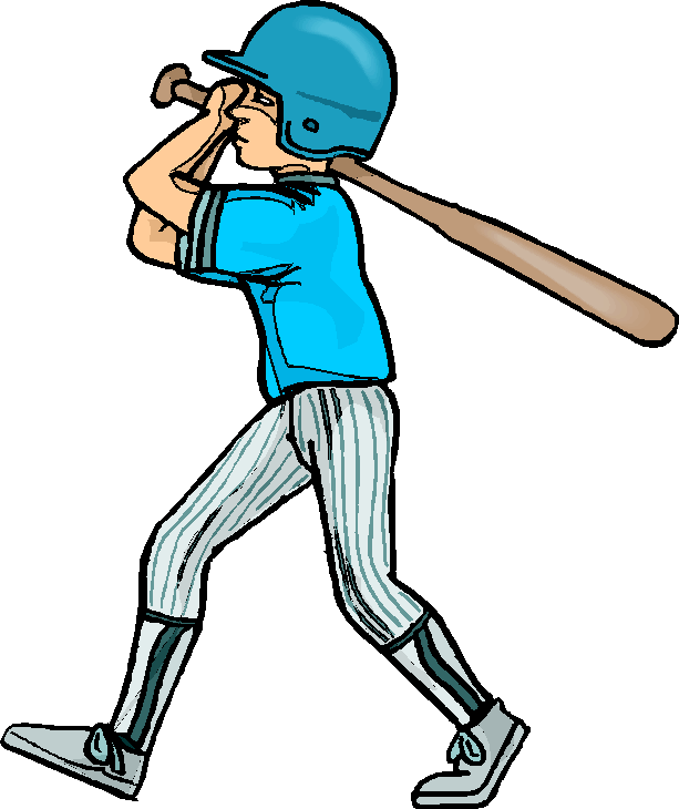 Clipart Child Baseball - Moving Image Of Baseball (613x730), Png Download