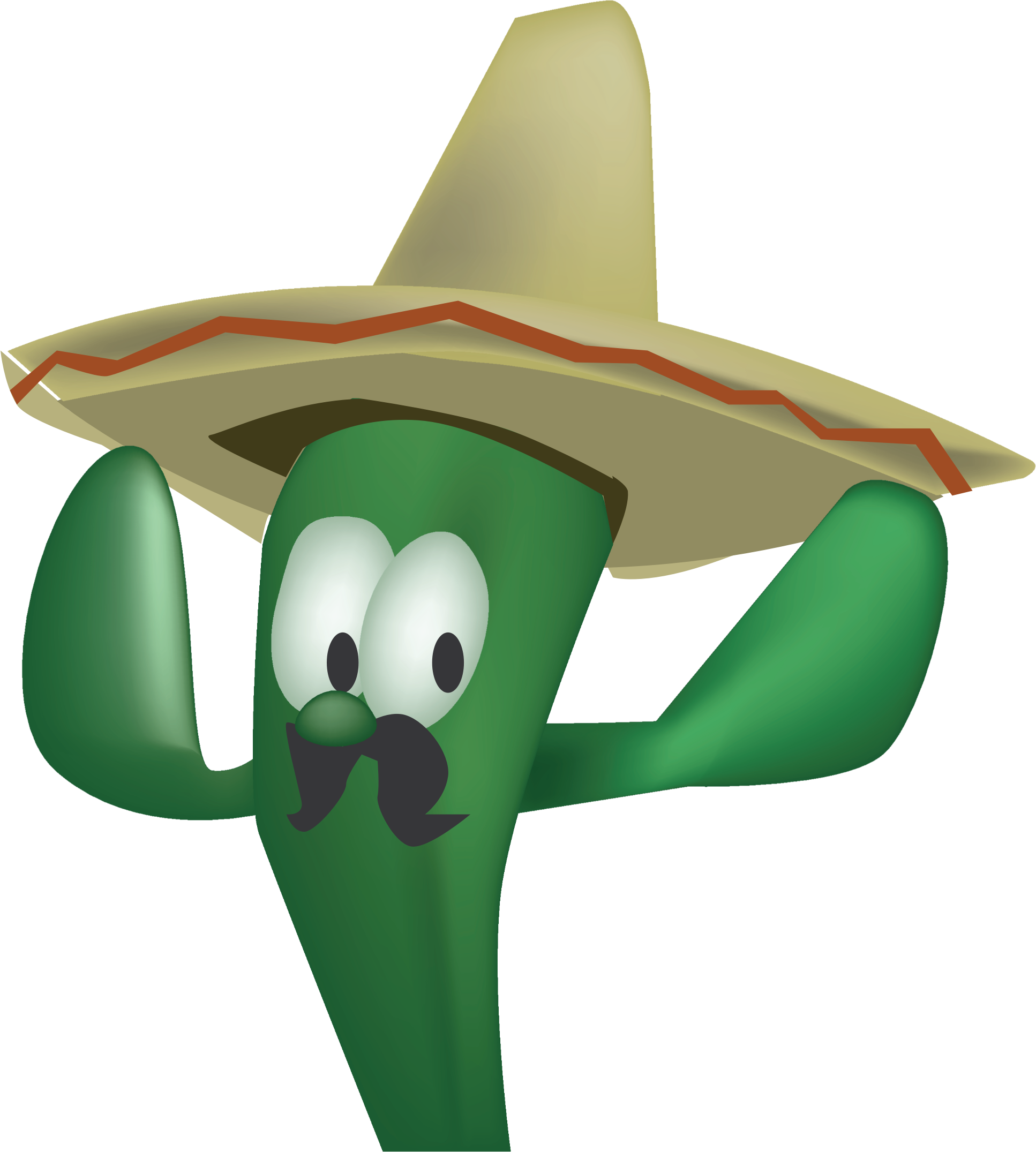 Graphic Free Sombrero Big Image Png - Cactus Png (1934x2151), Png Download