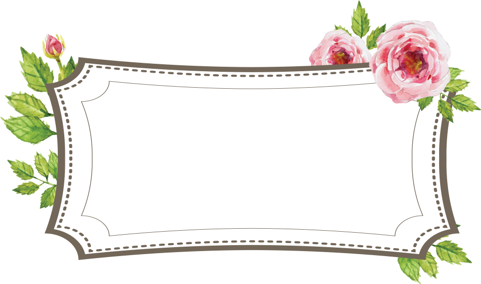 Floral Wedding Frame Geofilter - Garden Roses (1080x1920), Png Download