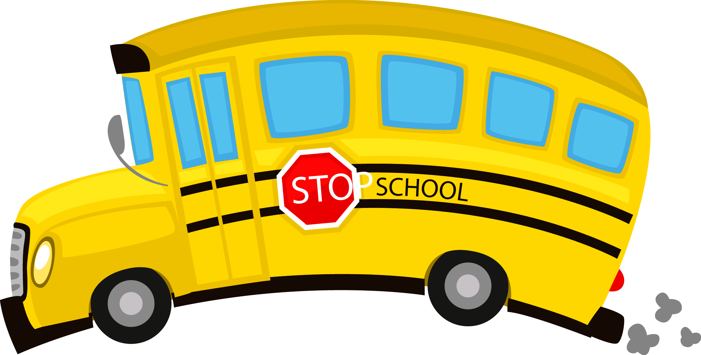 School Bus Drawing Pictures At Getdrawings - Yellow School Bus Drawing (2244x1137), Png Download