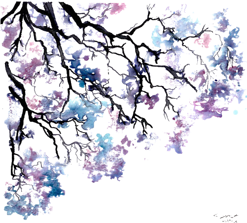 Resources - Jacaranda Watercolor (500x475), Png Download