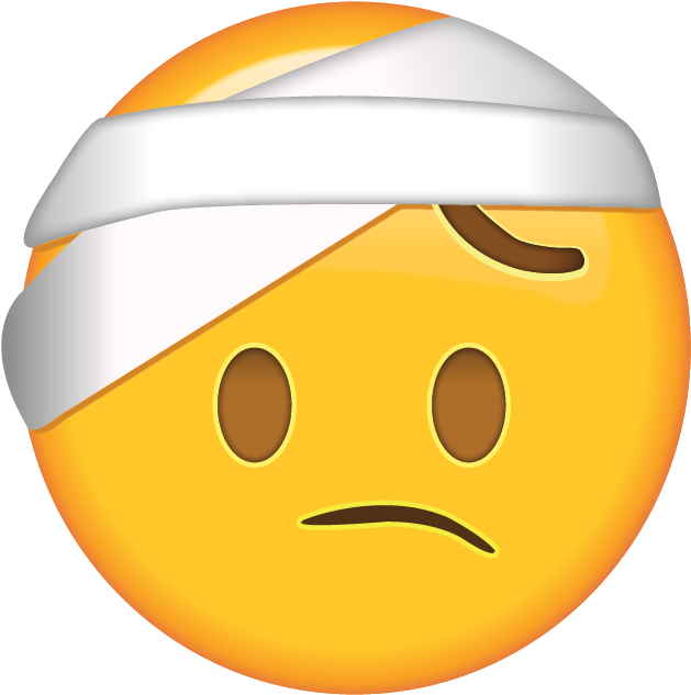 Download Ai File - Head Bandage Emoji (640x640), Png Download