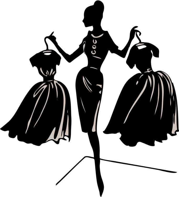How To Buy Vintage Clothing Apollo S Products Fashion Silhouette Of Lady Holding Full Size Png Download Seekpng