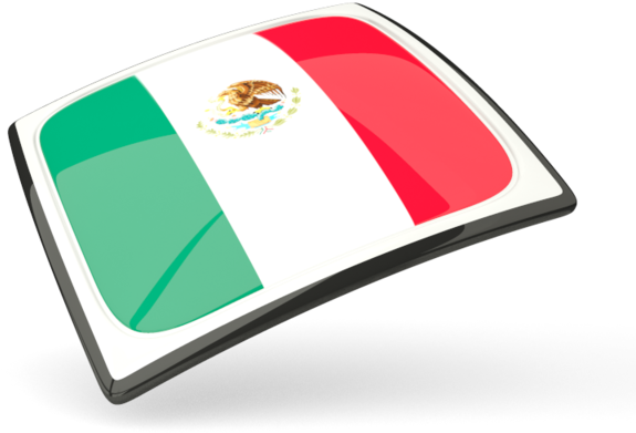 Mexico Flag Glossy Rectangle Graphics Wallpaper - Flag (640x480), Png Download