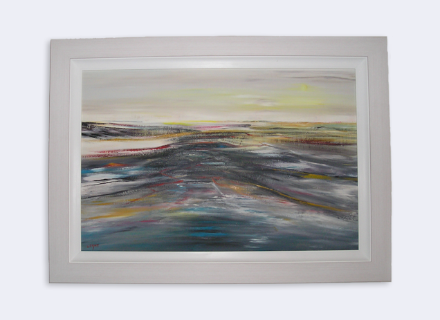 Abstract Sea And Sky - Picture Frame (636x463), Png Download