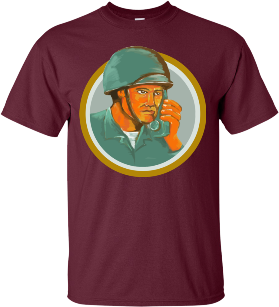 American Soldier Serviceman Calling Radio Watercolor - New "taking My Talents" T-shirt | Available (1024x1024), Png Download