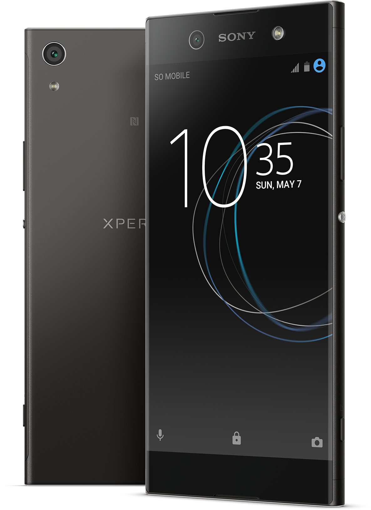 Sony Xperia Xa1 Ultra Black Mobile Phone (2000x2000), Png Download