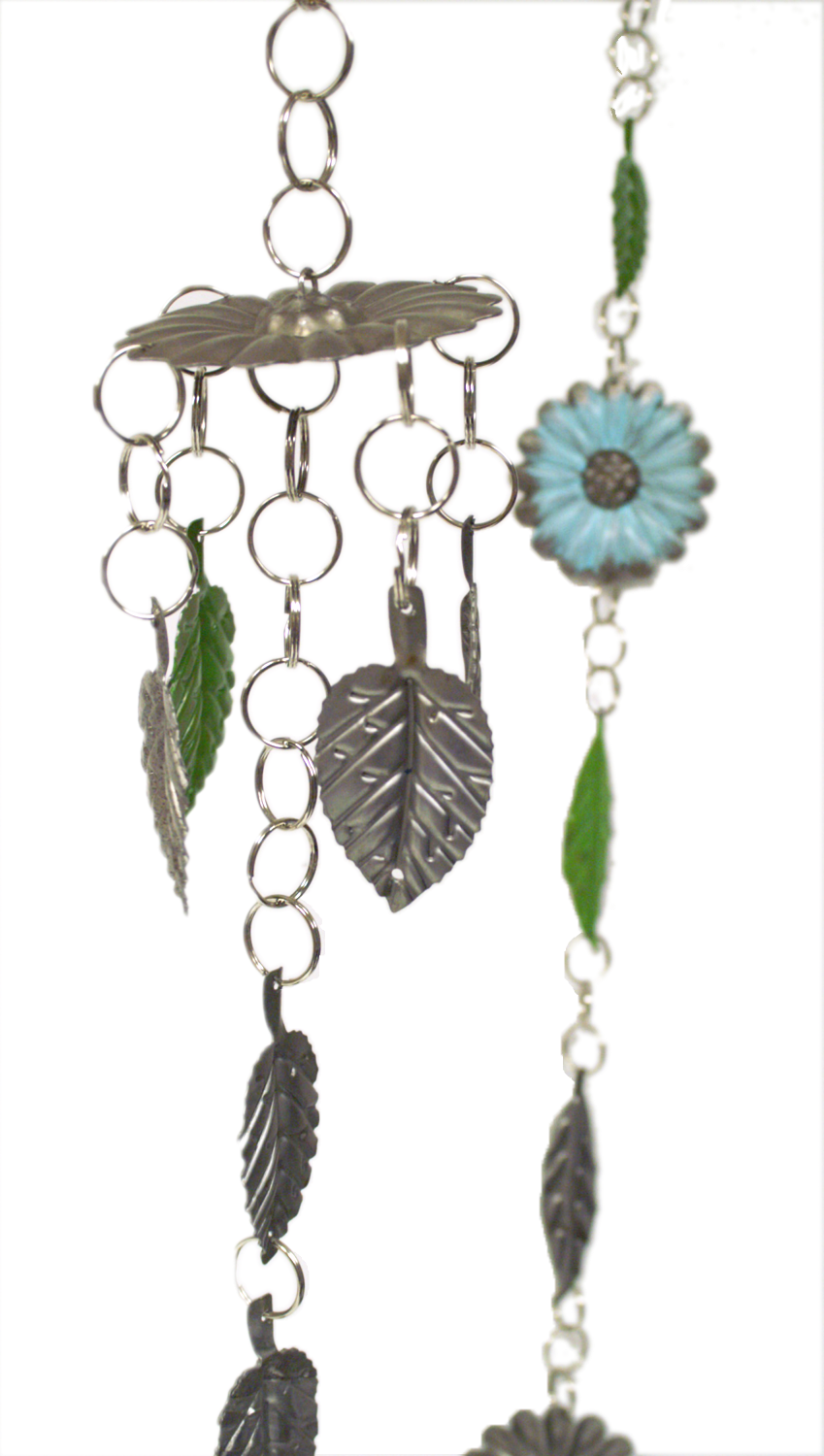 Diy Flower Rain Chains - Earrings (849x1500), Png Download