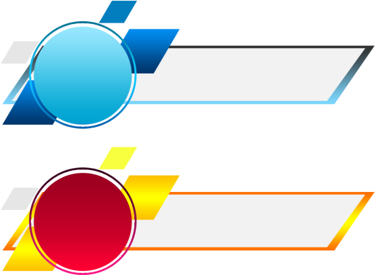 Latest Vector Banner Ribbon For Video, Vector Banner - Banner Design Template Png (640x640), Png Download