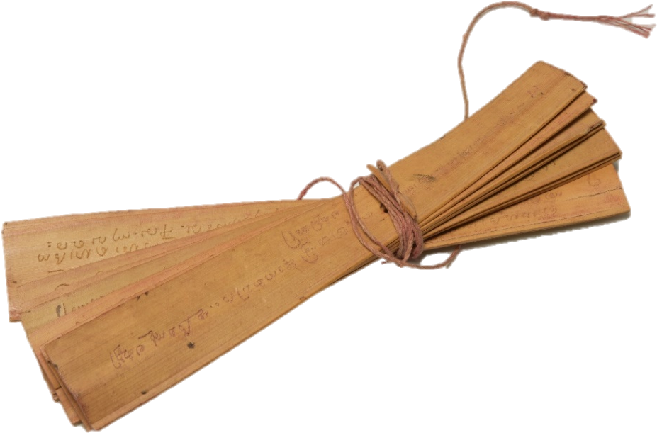 This Original Tamil Manuscript From India Is Estimated - Palm Leaf Writing Png (1305x871), Png Download