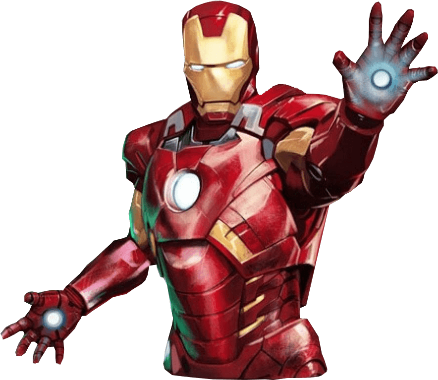 Avengers Iron Man Deluxe Mini Bust (993x1024), Png Download