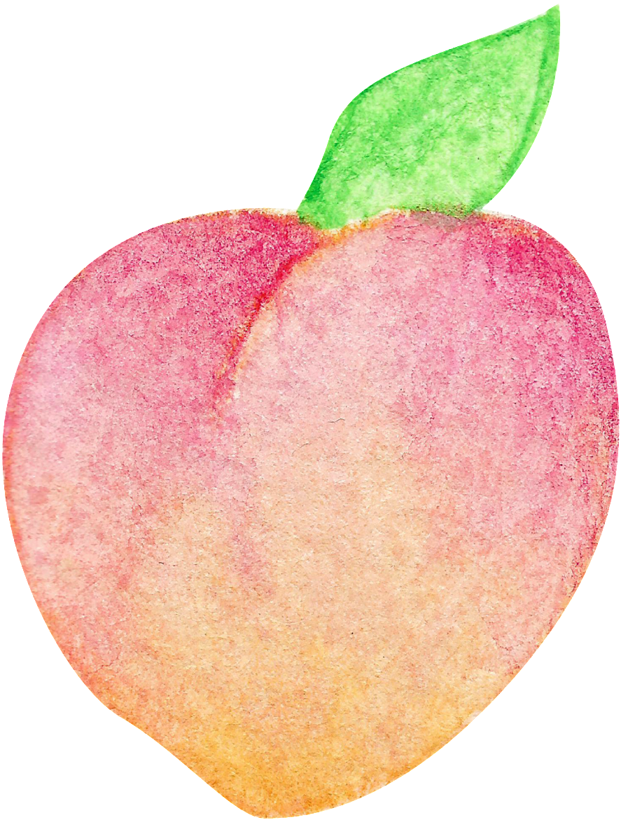Este Gráficos Es Watercolor Hand Painted A Large Peach - Watercolor Painting (1024x1289), Png Download