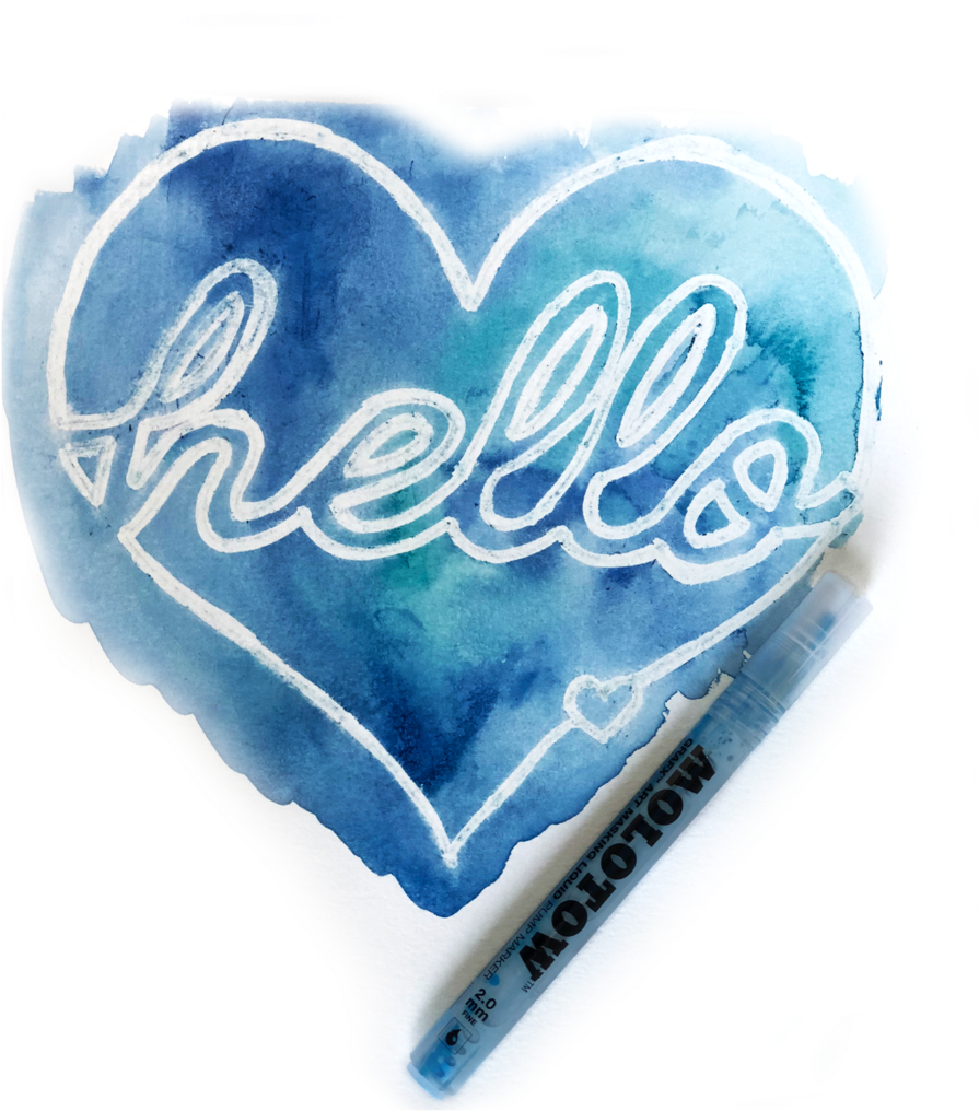 Keeping White In Watercolor Masking Flul - Pen (1000x1025), Png Download