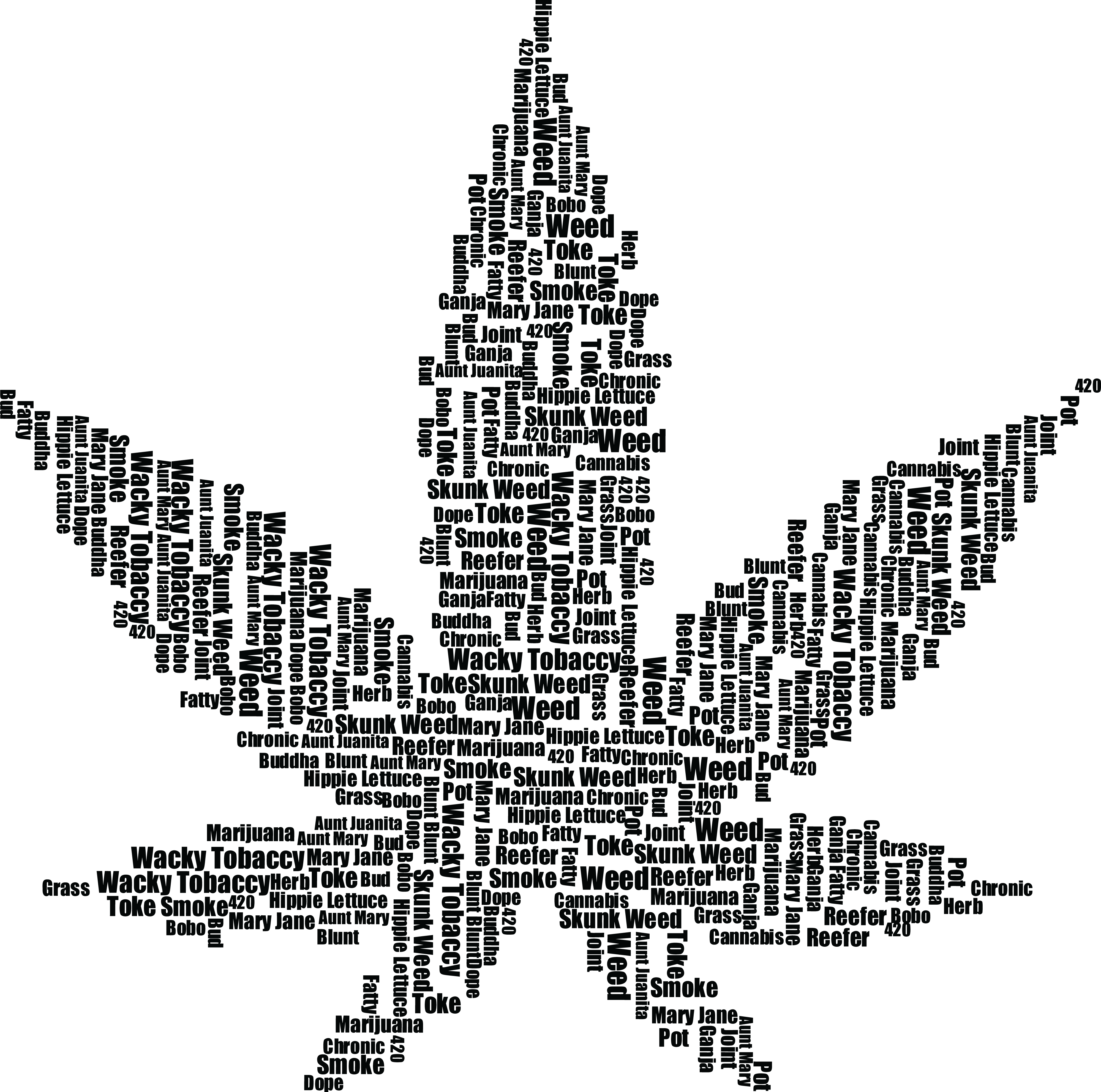 Smoke Effects - Sikandar Creation - Black And White Marijuana (4000x3969), Png Download