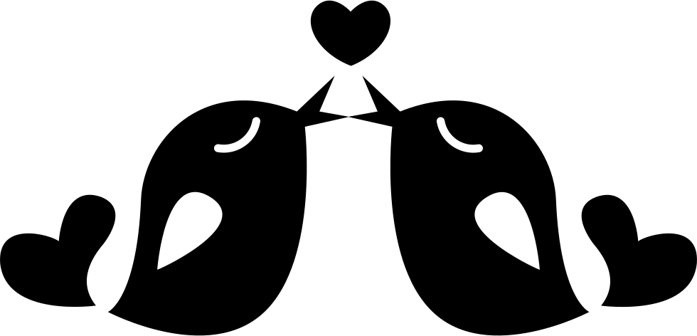 Couple Of Love Birds In Love Svg Png Icon Free Download - Love Couple Icon Png (980x472), Png Download