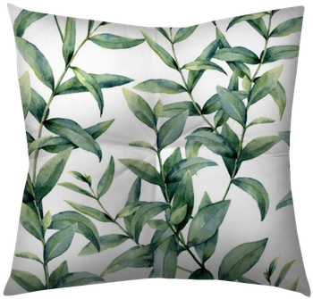 Watercolor Realistic Eucalyptus Pattern - Eucalyptus Pattern (400x400), Png Download
