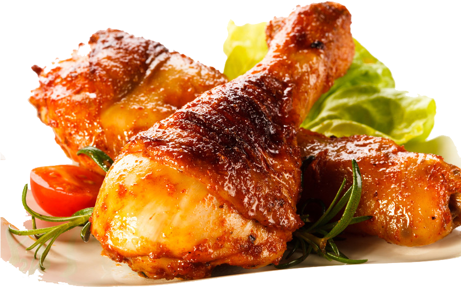 Cooked Chicken Png Transparent Image - Chicken Leg Piece Png (904x600), Png Download