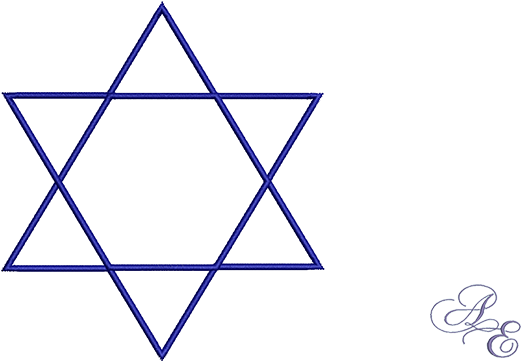 Star Of David (722x361), Png Download