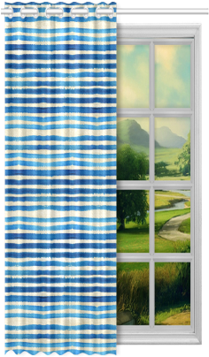 Watercolor Stripes Grunge Pattern - 1x Harry Potter Hufflepuff Polyester Window Curtain (500x500), Png Download