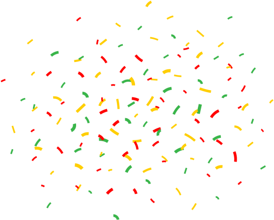 Cartoon Happy Birthday Confetti, Gift, Year, Happy - Birthday Confetti Png (640x640), Png Download