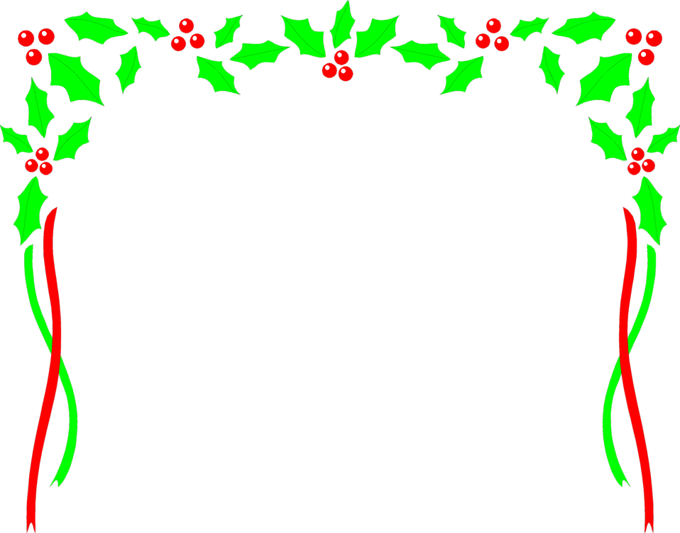 Snowflake Clipart Transparent Border - Christmas Border Clipart Transparent (958x751), Png Download
