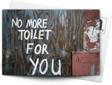 Post Card No More Toilet - Wallet (480x480), Png Download