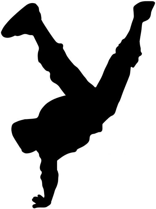 Break Dancer - Hip Hop Silhouette Png (720x720), Png Download